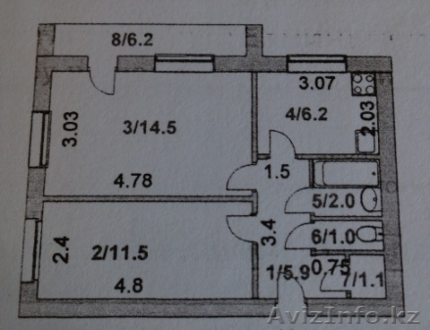 СРОЧНО!!! продам 2-х комнатную квартиру 4мкр. 4д - Изображение #1, Объявление #1004701