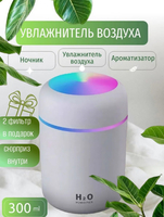Новый увлажнитель воздуха H2O 300 мл — тихий, с USB, недорого - Изображение #2, Объявление #1749728